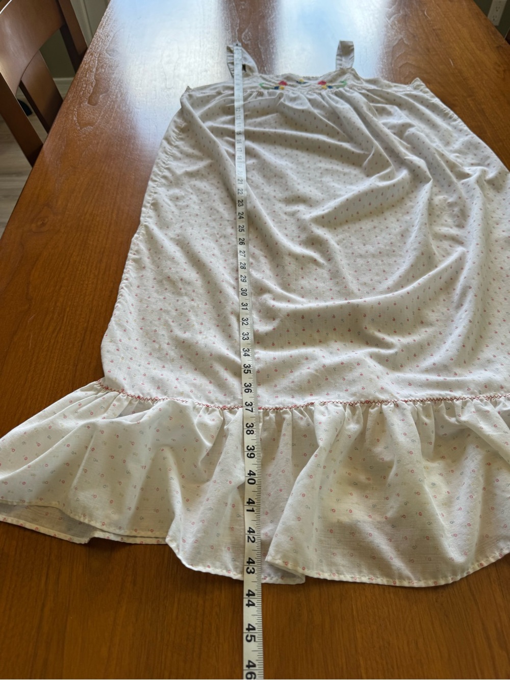 VTG Embroidered Nightgown - Picture 7 of 9
